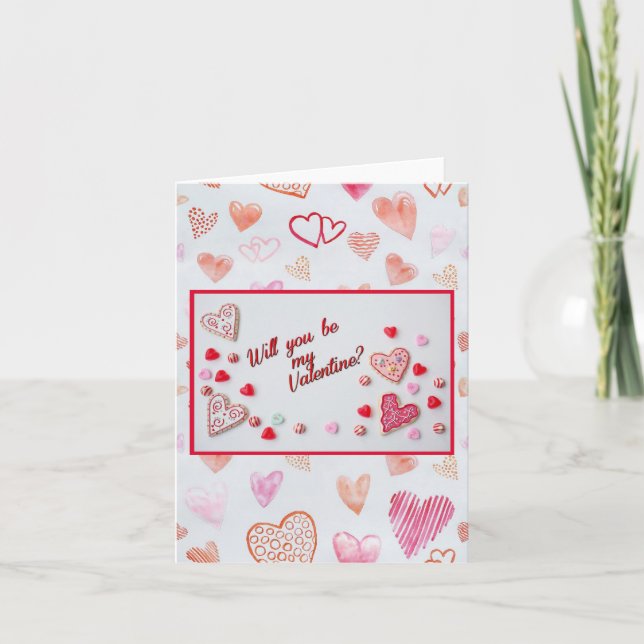 Carte Soyez ma Saint-Valentin (Devant)