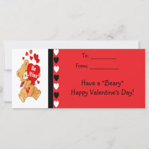 Carte Soyez mien Ours Enfants Béary Bonne Valentines Car