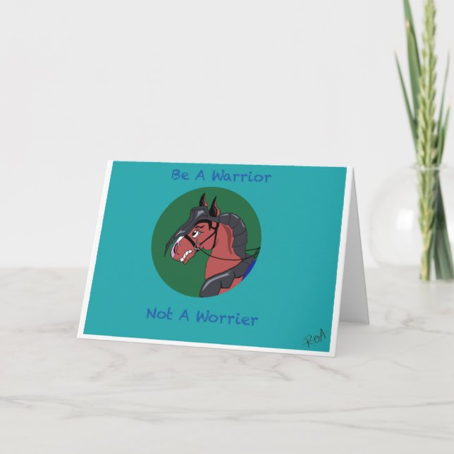 Carte Soyez plus inquiet que vous ne soyez plus inquiet  (Devant)