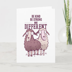 Carte Soyez Sûr Soyez Sûr Être Différents Moutons