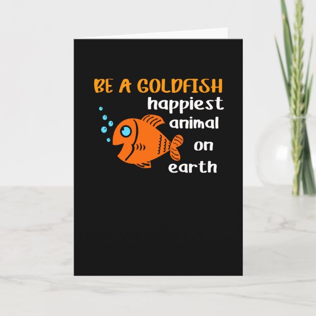 Carte Soyez Un Poisson D'Or Drôle Motivation Soccer Cita (Devant)