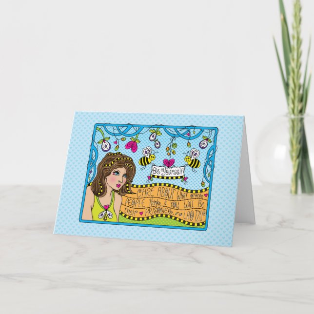 Carte Soyez vous-même_salutation (Devant)