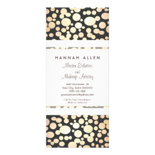 Carte Spa en cosmétologie Gold Cercles noir