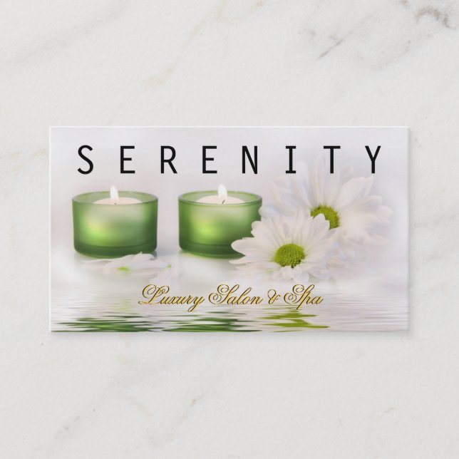 Carte Spa simple et propre (Devant)
