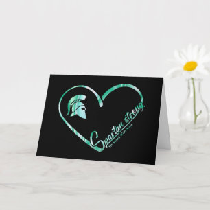 Carte Spartan Strong We stand With State Spartan Logo