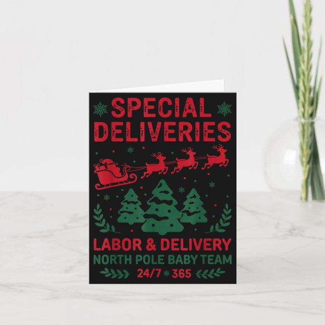 Carte Special Deliveries Labor And Delivery Baby Nurse C (Devant)
