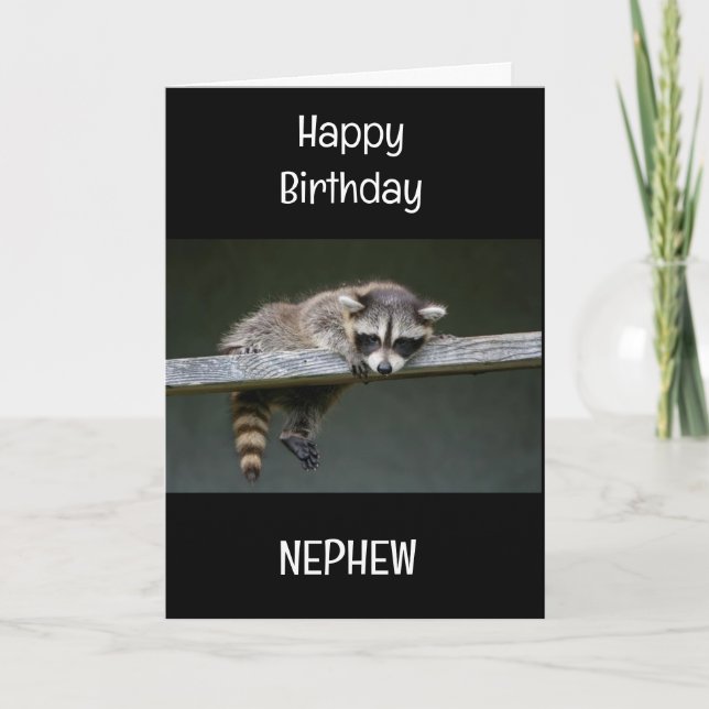 CARTE SPÉCIAL *NEPHEW* POUR VOTRE ANNIVERSAIRE! (Devant)