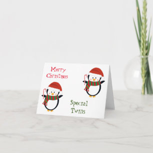CARTE "SPECIAL TWINS" DE MERRY CHRISTMAS