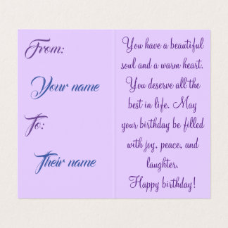 Carte spéciale anniversaire