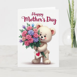Carte spéciale Bouquet rayé