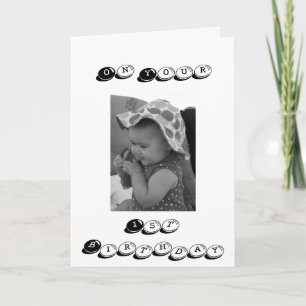 CARTE SPÉCIALE DE FILLE BÉBÉ **1ER ANNIVERSAIRE**