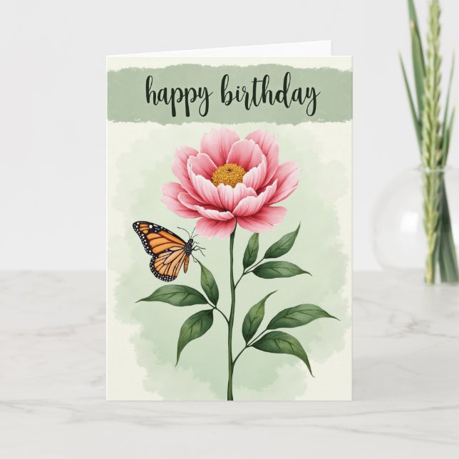 Carte spéciale fleur de fuchsia (Devant)