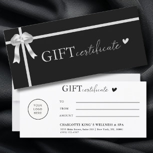 Carte Spécifique au client, Logo, Certificat cadeau d'en