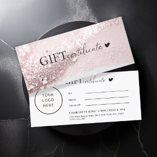 Carte Spécifique au client, Logo, Parties scintillant, E