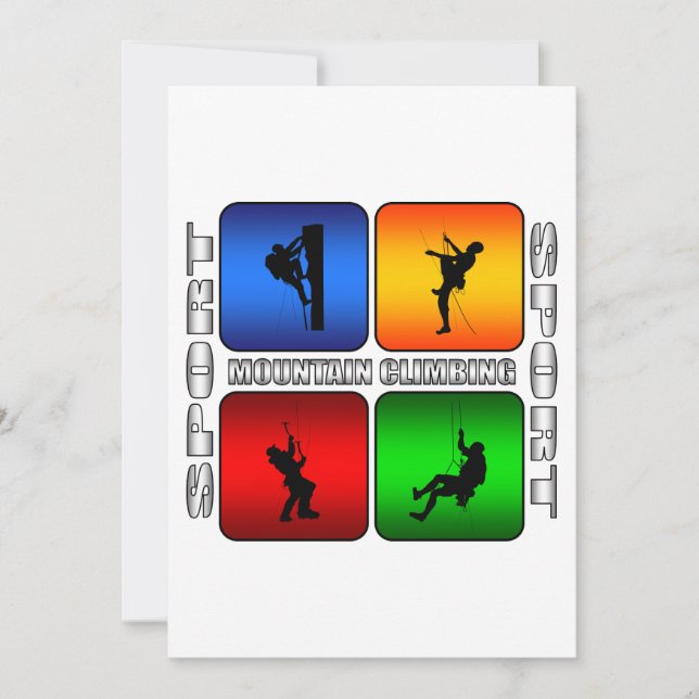 Carte Spectaculaire Escalade de montagne (Devant)
