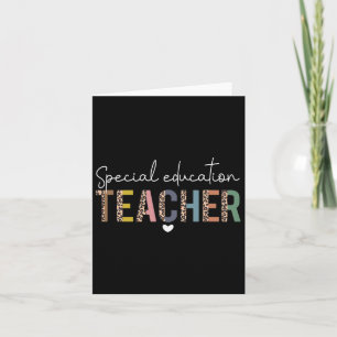 Carte Sped Ed Enseignant de l'éducation spéciale Sped Le