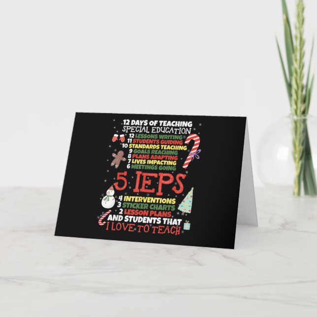 Carte SPED School Teacher Funny Enseignant de l'enseigne (Devant)