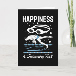 Carte Speedo Swimmer - Le bonheur est nager Rapide