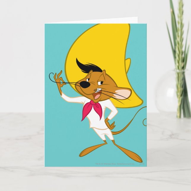 Carte SPEEDY GONZALES™ Mustache (Devant)