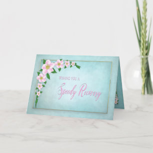 Carte Speedy Recovery, Delicate Apple Blossoms