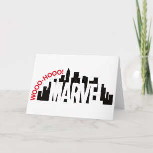 Carte Spider-Man City Skyline Marvel Logo