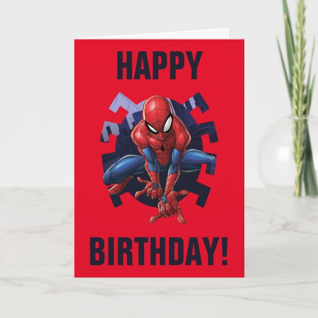 Carte Spider-Man Sortant De Spider Graphic (Devant)