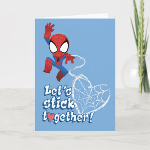 Carte Spider-Man Valentine   Restons unis