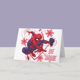 Carte Spider-Man Valentine   Soyez mien