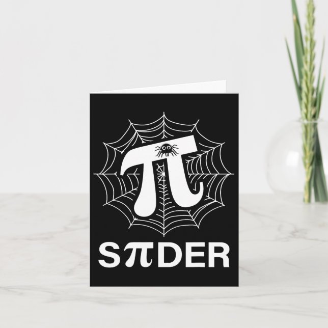 Carte Spider Pi Spider Science Math Enseignant Funny Spi (Devant)
