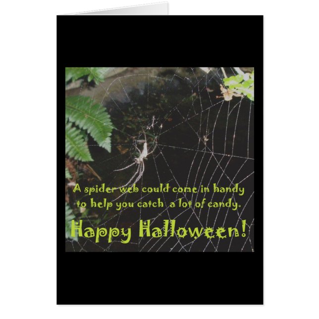 Carte Spider & Web Halloween (Devant)