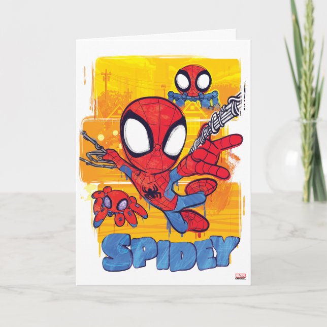 Carte Spidey et TRACE-E Spidey Swing City Sketch (Devant)