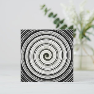 Carte spirale noire et blanche