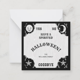 Carte Spirit Board Halloween Little Note