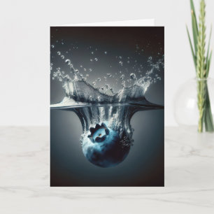 Carte Splash de myrtille d'anniversaire