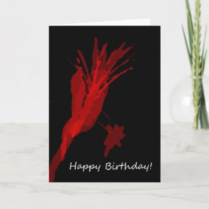 Carte Splatter Birthday Card
