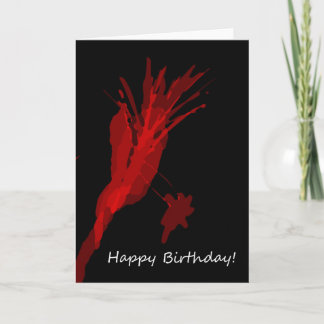 Carte Splatter Birthday Card