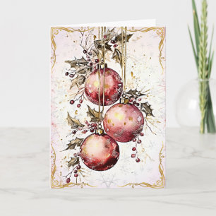 Carte Splendeur d'or de Noël