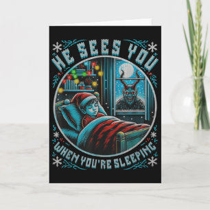 Carte Splendiferous Joyeux Krampus Vous Voir Vintage Ho