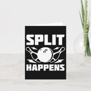 Carte Split Se Produit Drôle Bowling Plaisanterie