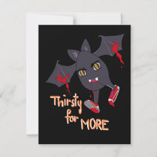 Carte Spoopy Bat Halloween
