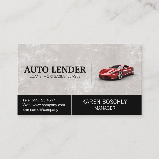Carte sport rouge | Services Auto (Devant)