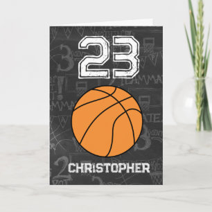 Carte Sports 23e anniversaire de basket-ball
