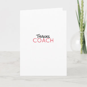 Carte Sports THANES COACH Couleurs de l'équipe Moderne