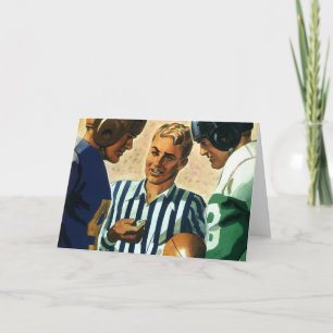 Carte Sports vintages, Football Arbitre Coin Toss