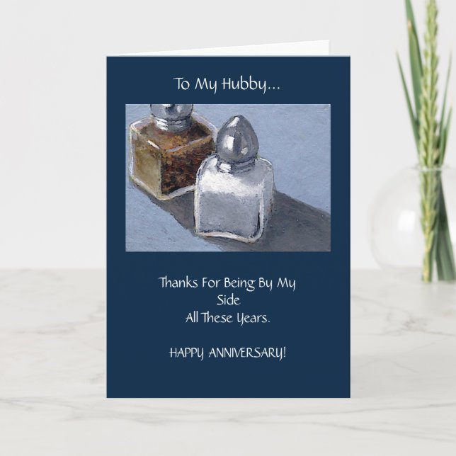 Carte Spouse Anniversary : Salt and Pepper Shakers (Devant)