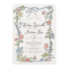 Spring Garden Party Pastel Floral Baby Sprinkl