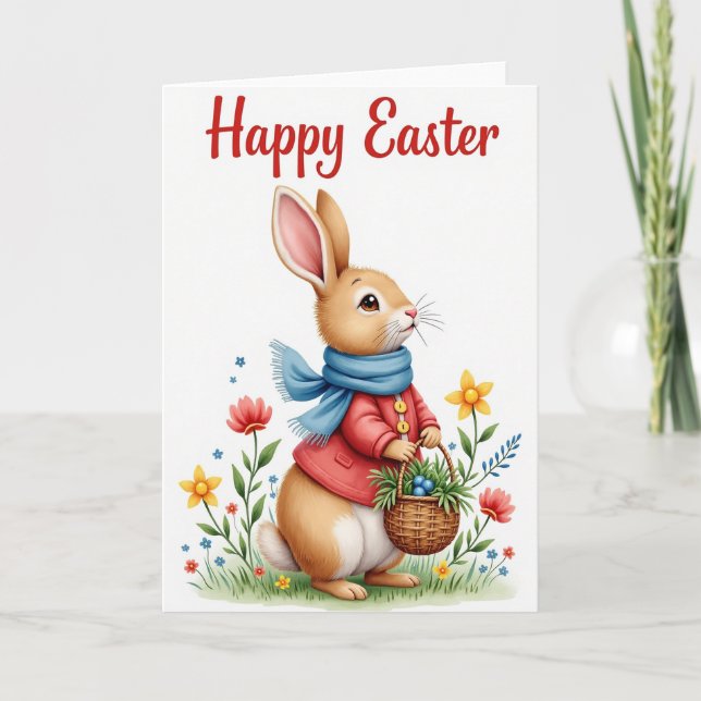 Carte Spring Hare Greeting Card (Devant)