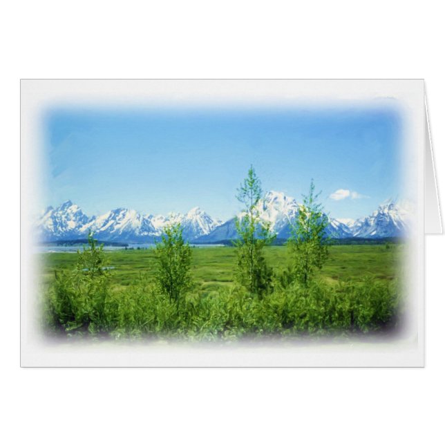 Carte Spring Tetons (Devant horizontal)