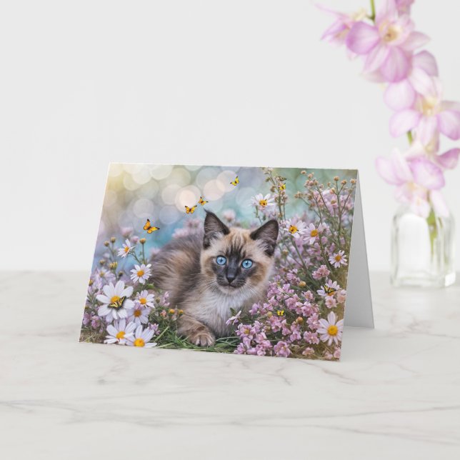 Carte Spring Vernal Equinox Ostara Blessing with Pretty  (Orchidée)