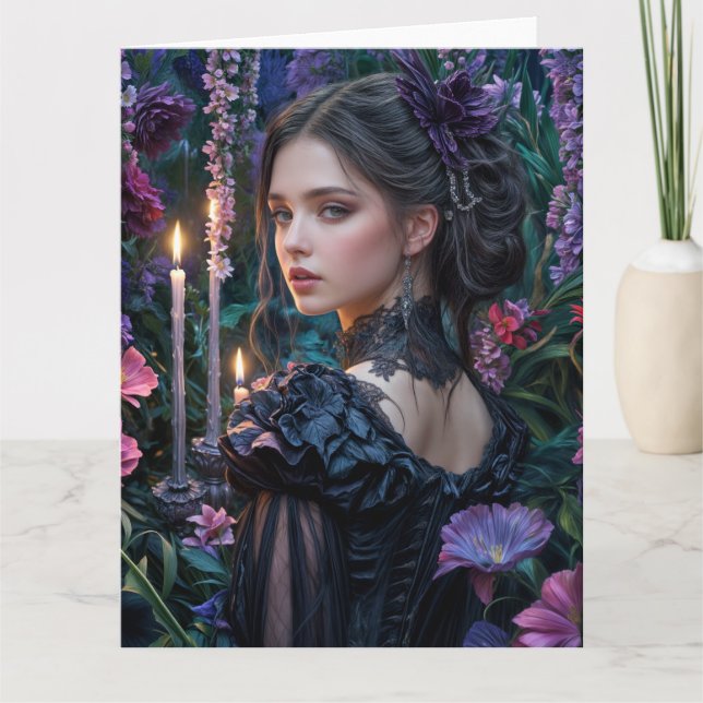 Carte Spring Victorian Goth 2025 Design 12 (Devant)